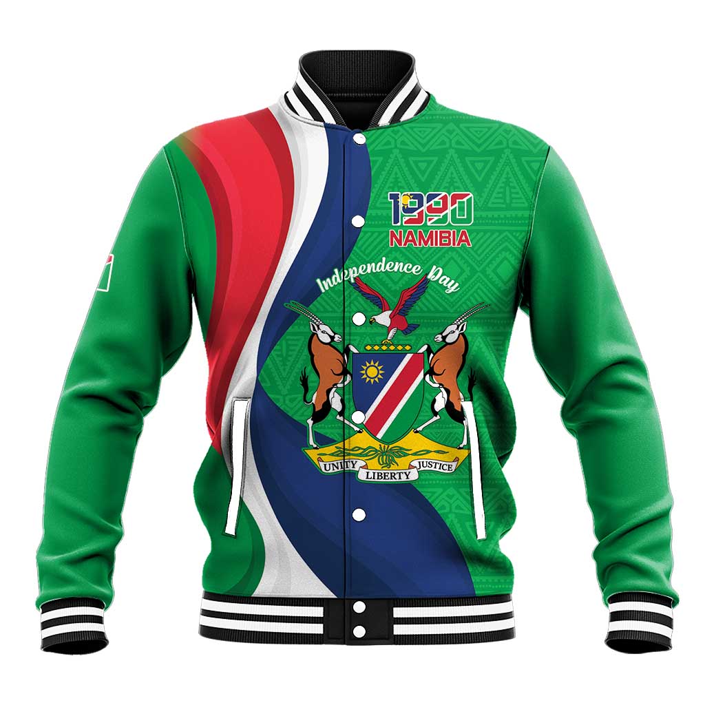 Personalised Namibia Baseball Jacket 35th Anniversary Independence Day