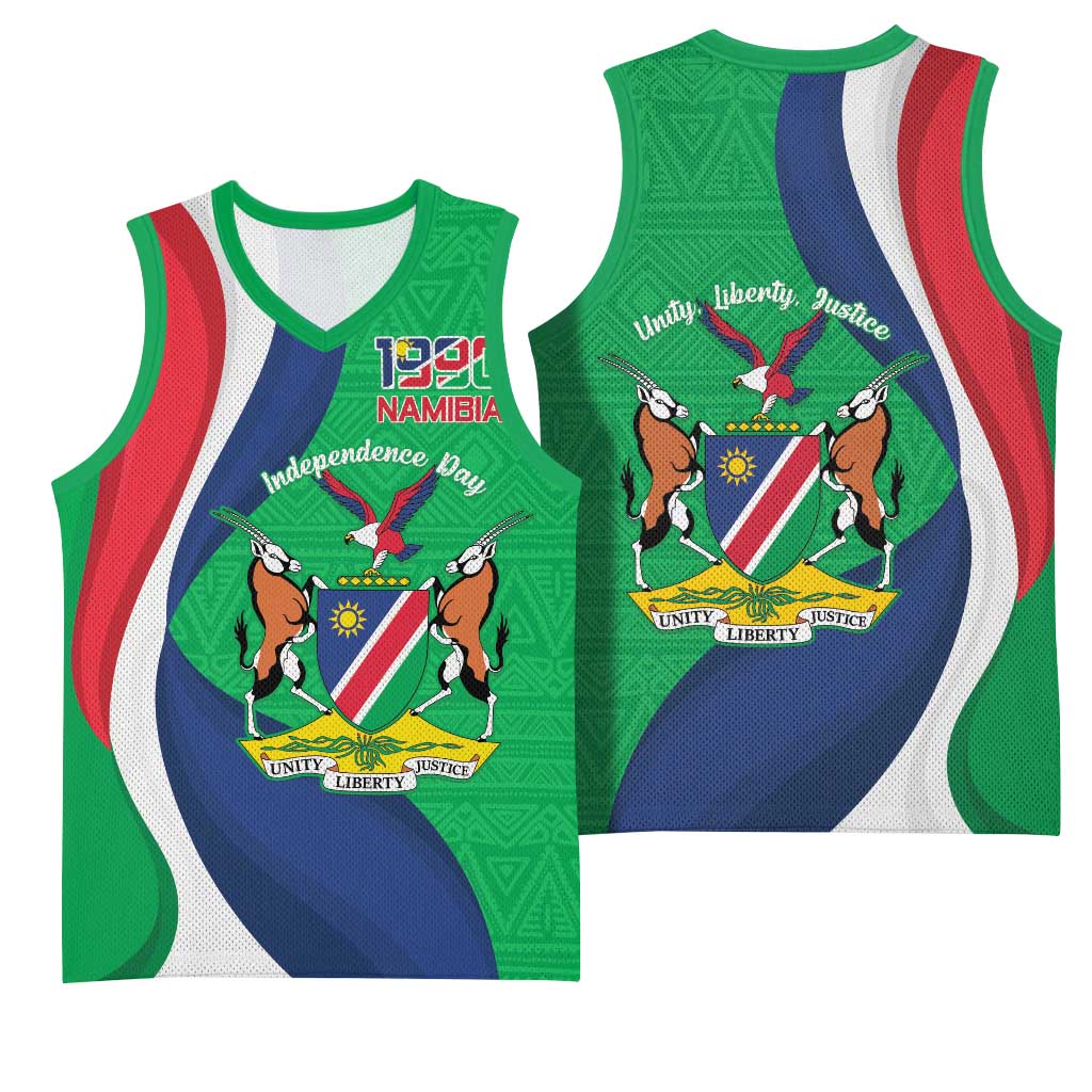 Personalised Namibia Basketball Jersey 35th Anniversary Independence Day LT15