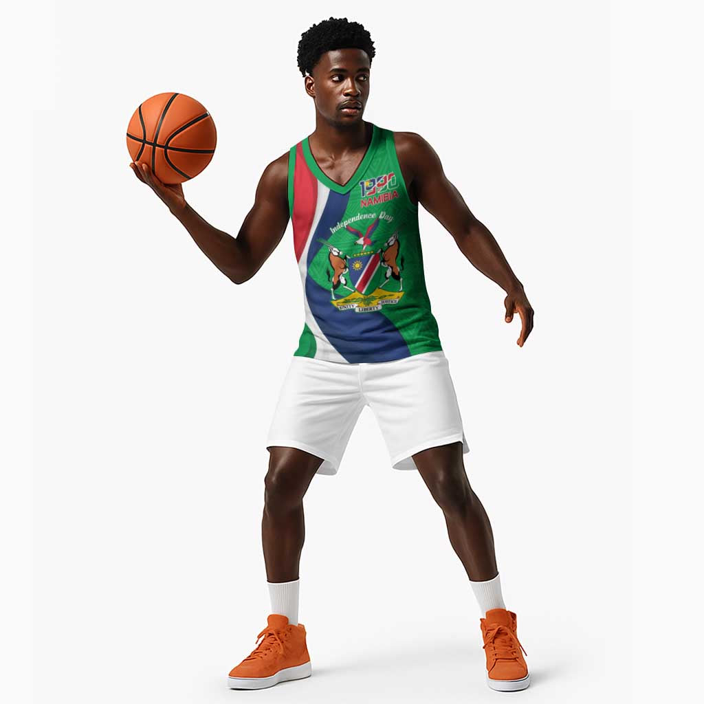 Personalised Namibia Basketball Jersey 35th Anniversary Independence Day LT15