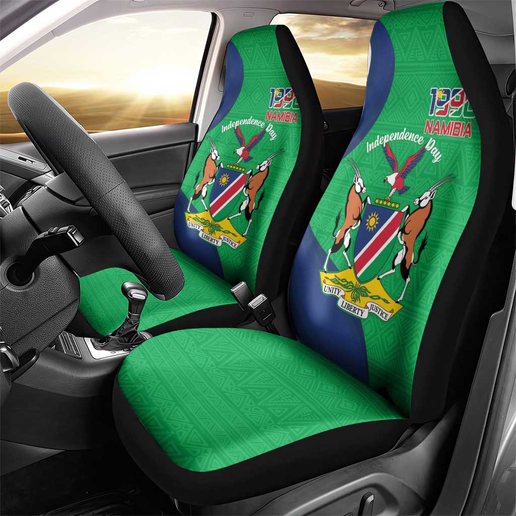 Personalised Namibia Car Seat Cover 35th Anniversary Independence Day