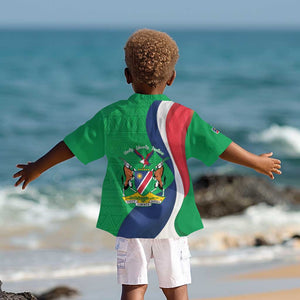 Personalised Namibia Kid Hawaiian Shirt 35th Anniversary Independence Day