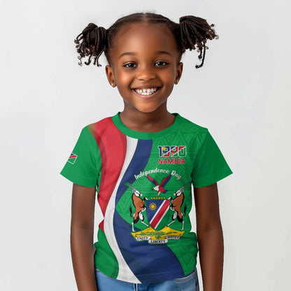 Personalised Namibia Kid T shirt 35th Anniversary Independence Day