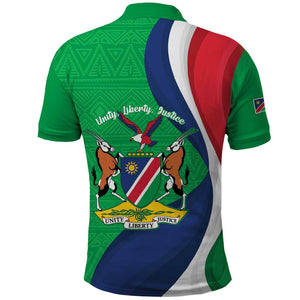 Personalised Namibia Polo Shirt 35th Anniversary Independence Day