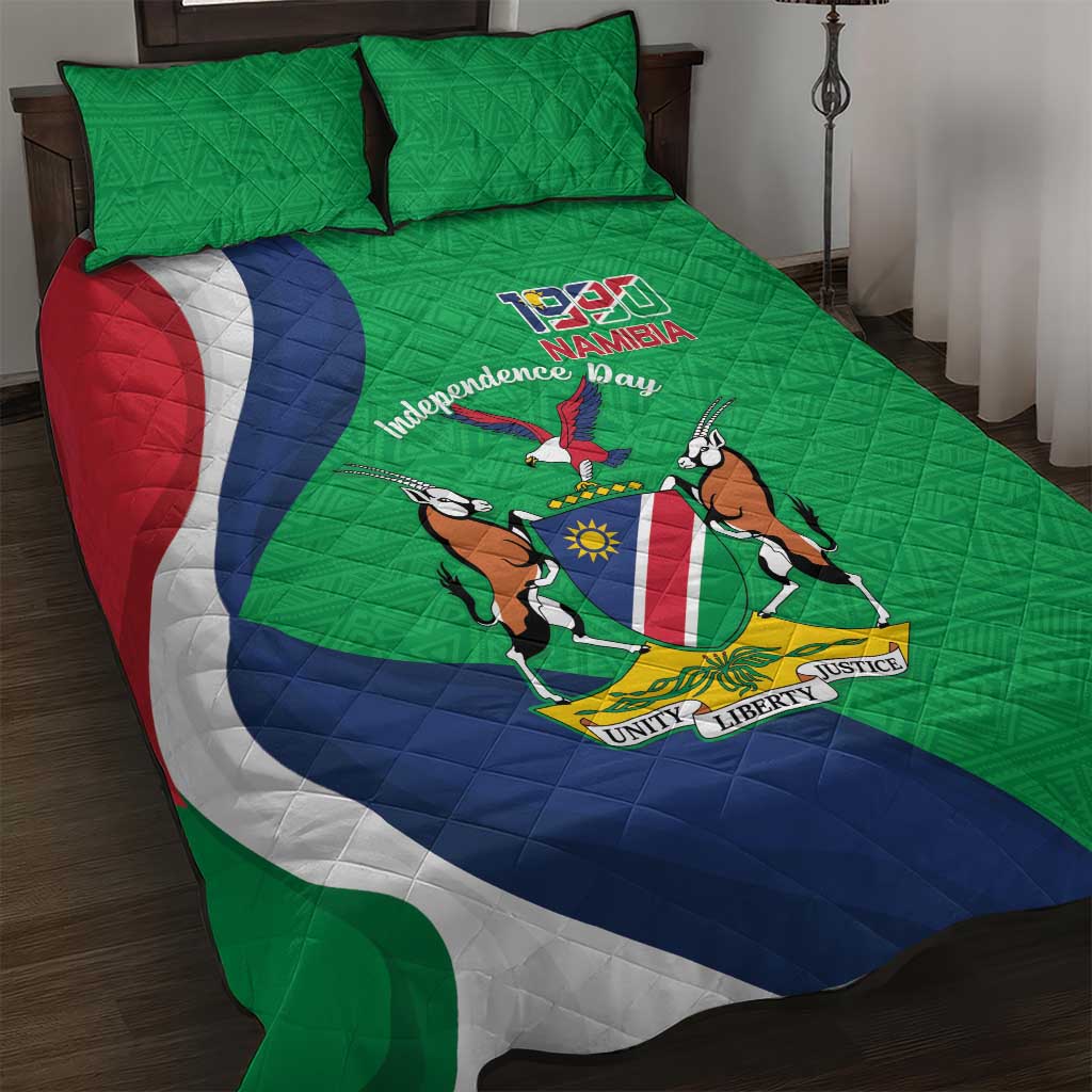 Personalised Namibia Quilt Bed Set 35th Anniversary Independence Day