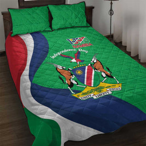 Personalised Namibia Quilt Bed Set 35th Anniversary Independence Day
