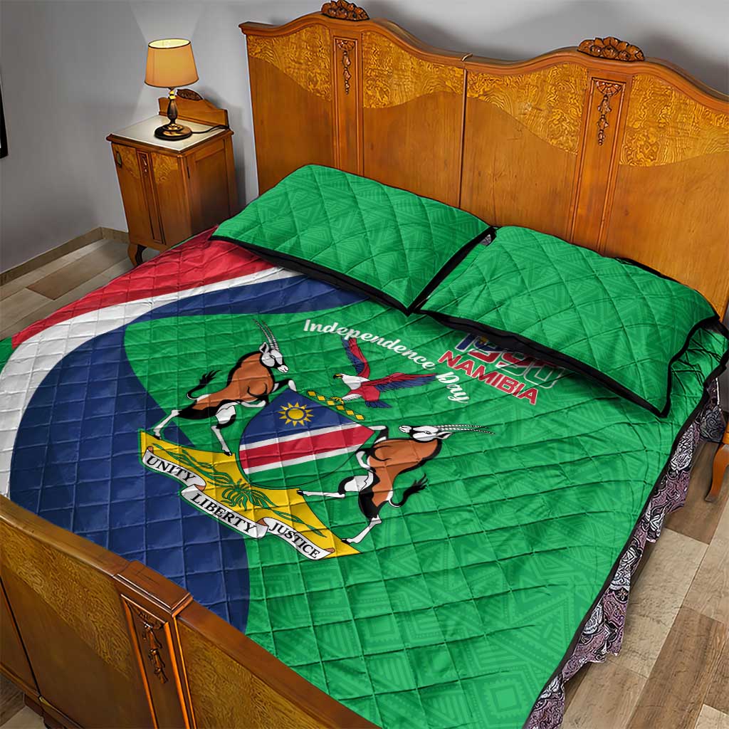 Personalised Namibia Quilt Bed Set 35th Anniversary Independence Day