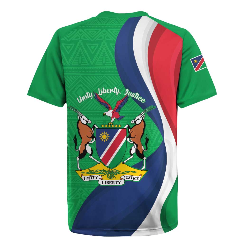 Personalised Namibia Rugby Jersey 35th Anniversary Independence Day