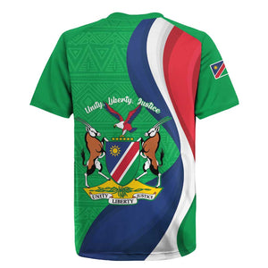 Personalised Namibia Rugby Jersey 35th Anniversary Independence Day