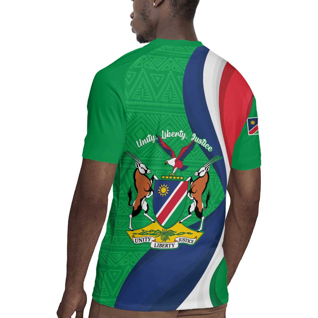 Personalised Namibia Rugby Jersey 35th Anniversary Independence Day
