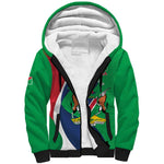 Personalised Namibia Sherpa Hoodie 35th Anniversary Independence Day