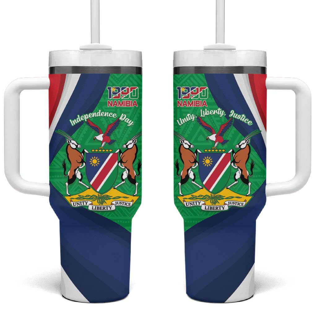 Personalised Namibia Tumbler With Handle 35th Anniversary Independence Day