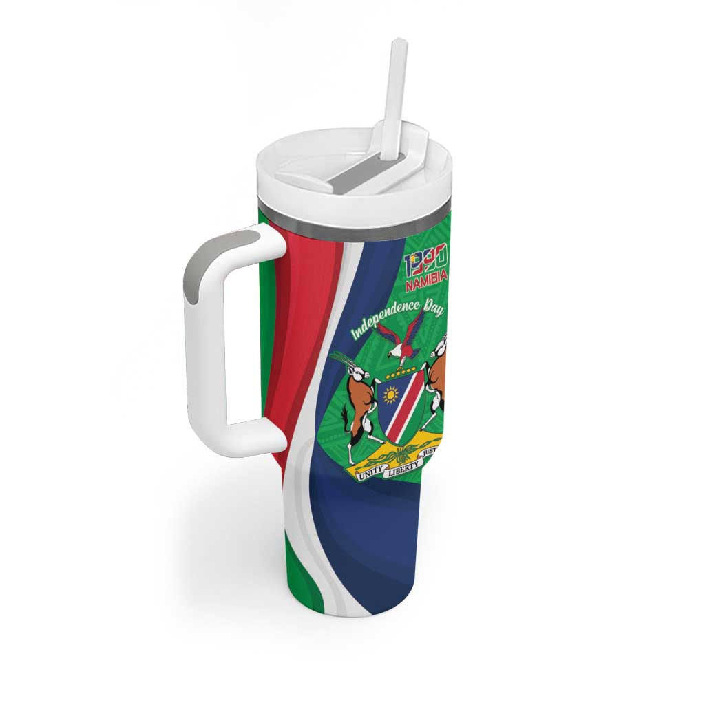 Personalised Namibia Tumbler With Handle 35th Anniversary Independence Day