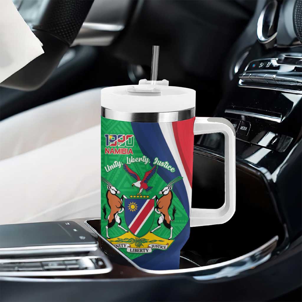 Personalised Namibia Tumbler With Handle 35th Anniversary Independence Day