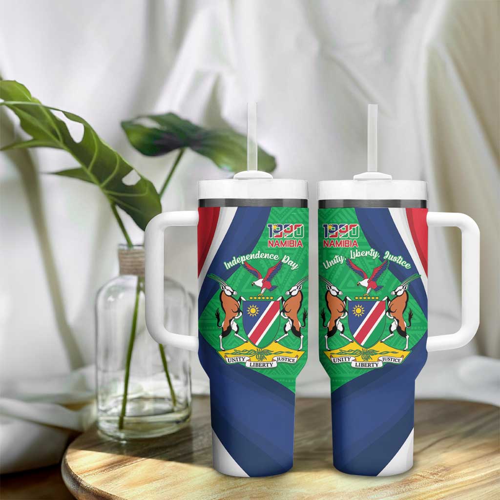 Personalised Namibia Tumbler With Handle 35th Anniversary Independence Day