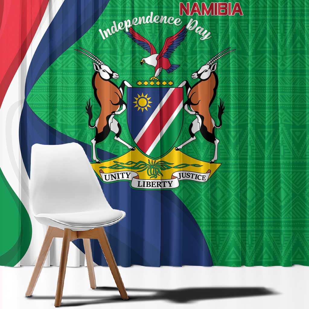 Personalised Namibia Window Curtain 35th Anniversary Independence Day