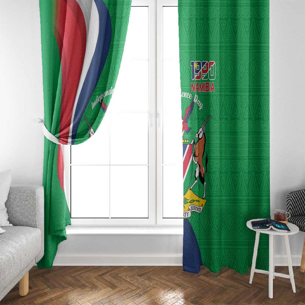 Personalised Namibia Window Curtain 35th Anniversary Independence Day