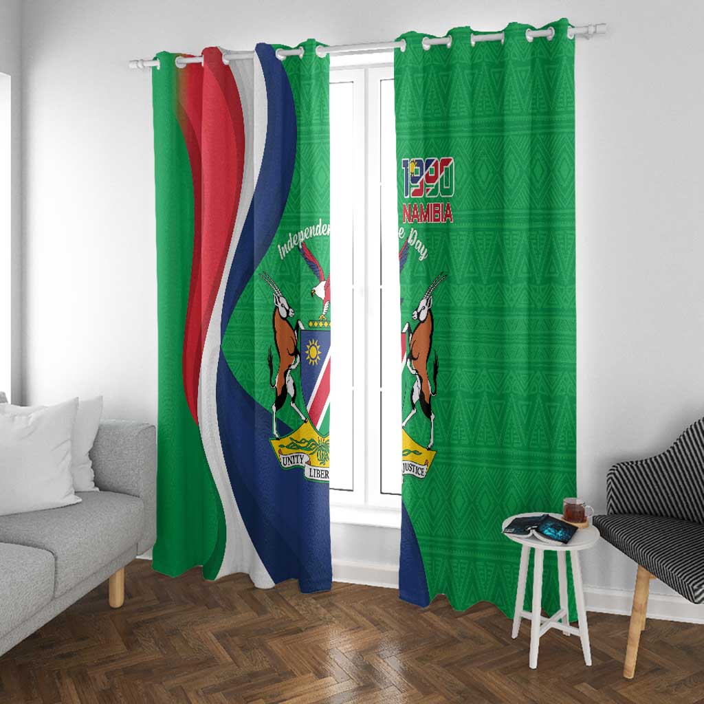 Personalised Namibia Window Curtain 35th Anniversary Independence Day