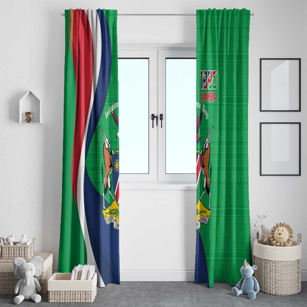 Personalised Namibia Window Curtain 35th Anniversary Independence Day