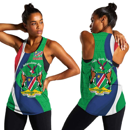 Personalised Namibia Women Racerback Tank 35th Anniversary Independence Day