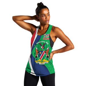 Personalised Namibia Women Racerback Tank 35th Anniversary Independence Day
