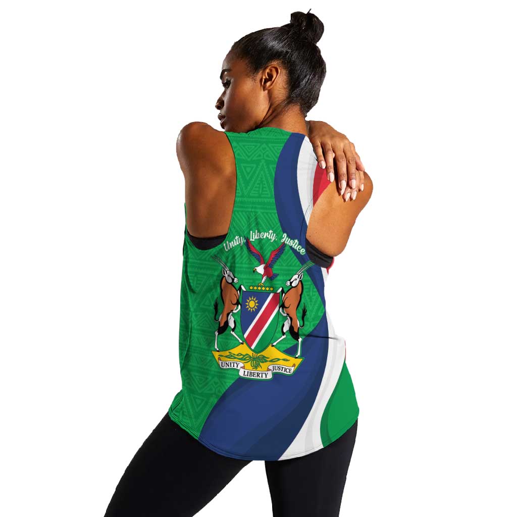 Personalised Namibia Women Racerback Tank 35th Anniversary Independence Day