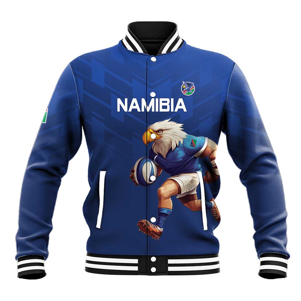 Namibia Rugby Custom Baseball Jacket Eagle Mascot - Sporty Style