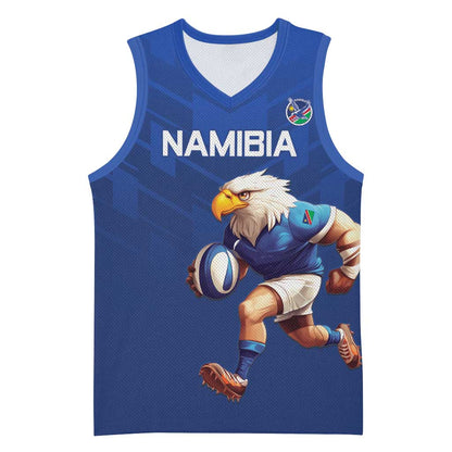 Namibia Rugby Custom Basketball Jersey Eagle Mascot - Sporty Style LT15