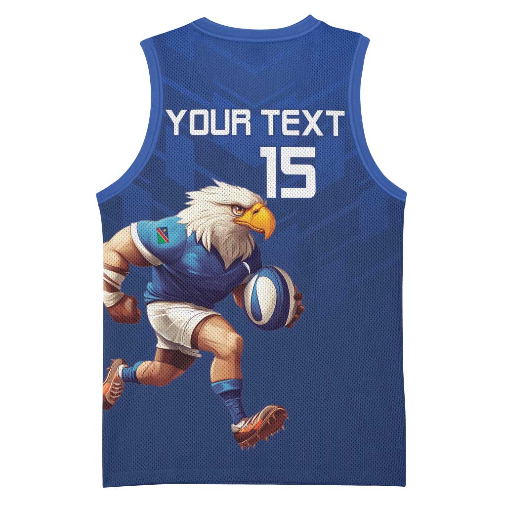 Namibia Rugby Custom Basketball Jersey Eagle Mascot - Sporty Style LT15