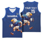 Namibia Rugby Custom Basketball Jersey Eagle Mascot - Sporty Style LT15