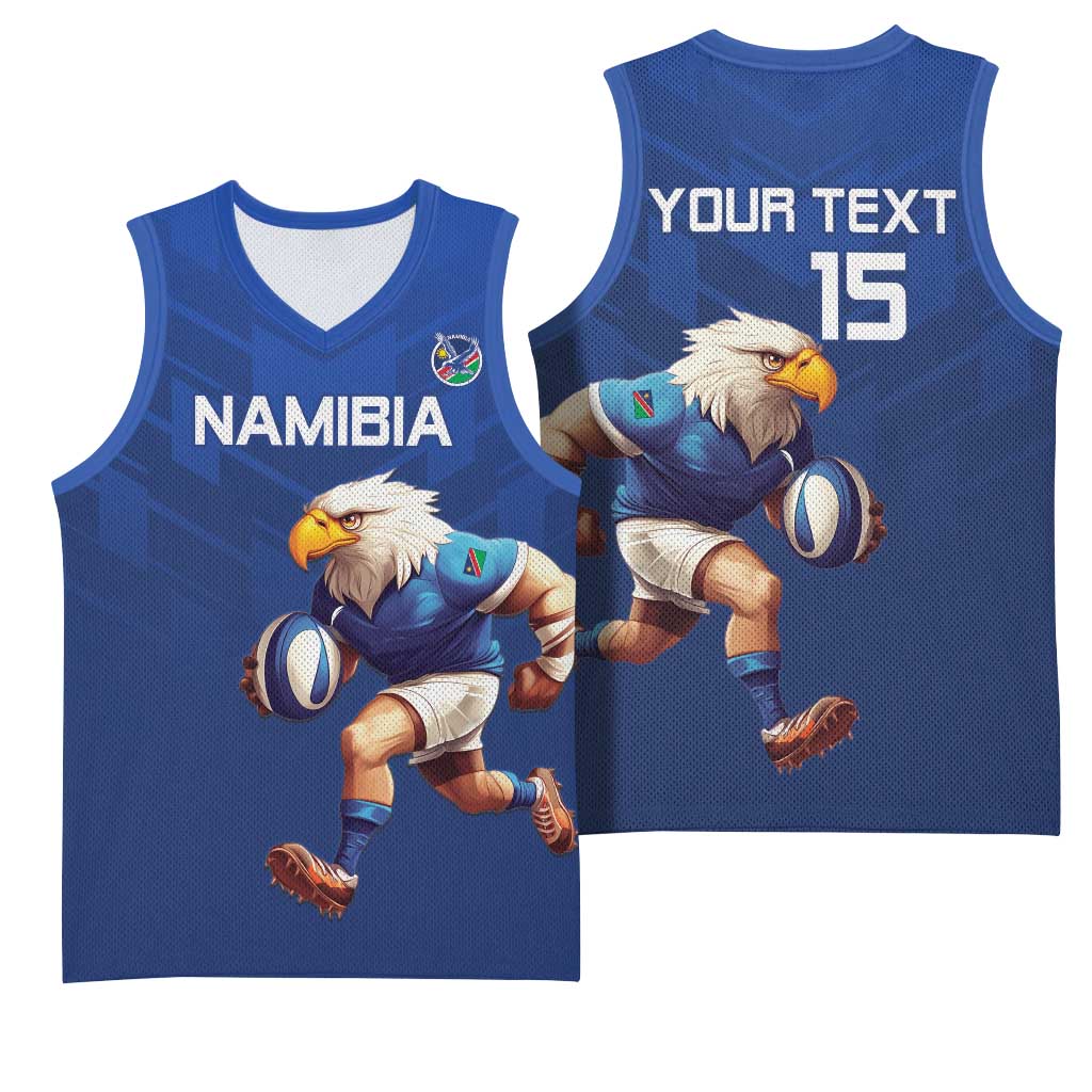 Namibia Rugby Custom Basketball Jersey Eagle Mascot - Sporty Style LT15