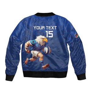 Namibia Rugby Custom Bomber Jacket Eagle Mascot - Sporty Style