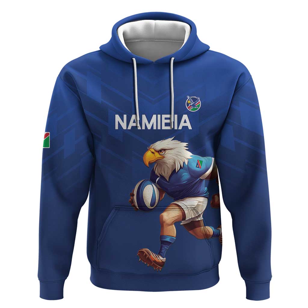 Namibia Rugby Custom Hoodie Eagle Mascot - Sporty Style
