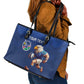Namibia Rugby Custom Leather Tote Bag Eagle Mascot - Sporty Style