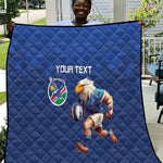 Namibia Rugby Custom Quilt Eagle Mascot - Sporty Style