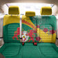 Personalised Togo Back Car Seat Cover Coat Of Arms - African Mix Rose Pattern