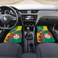 Personalised Togo Car Mats Coat Of Arms - African Mix Rose Pattern