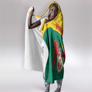 Personalised Togo Hooded Blanket Coat Of Arms - African Mix Rose Pattern