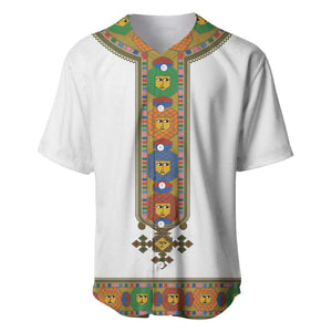 Ethiopia Saba Kemis Habesha Style Baseball Jersey