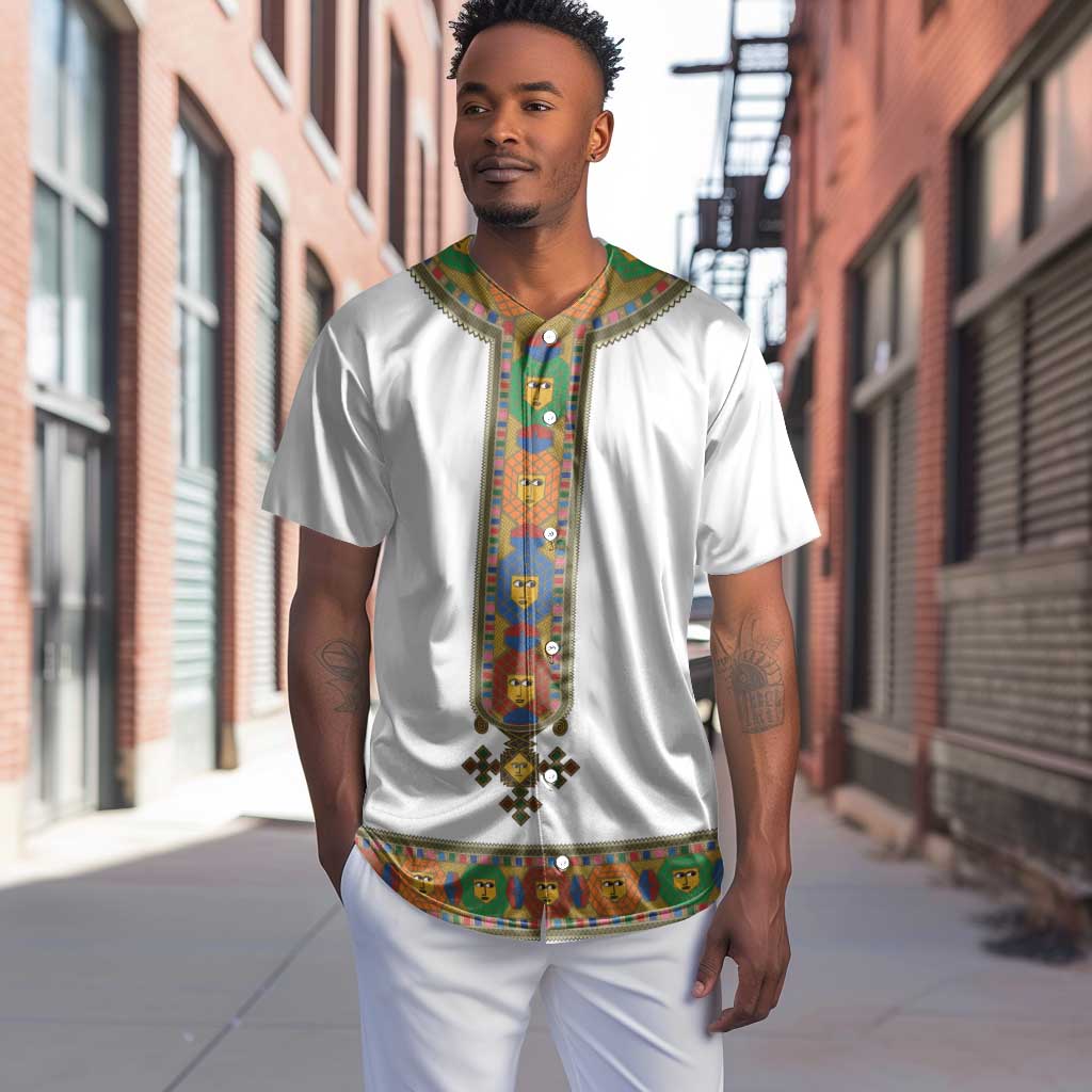 Ethiopia Saba Kemis Habesha Style Baseball Jersey