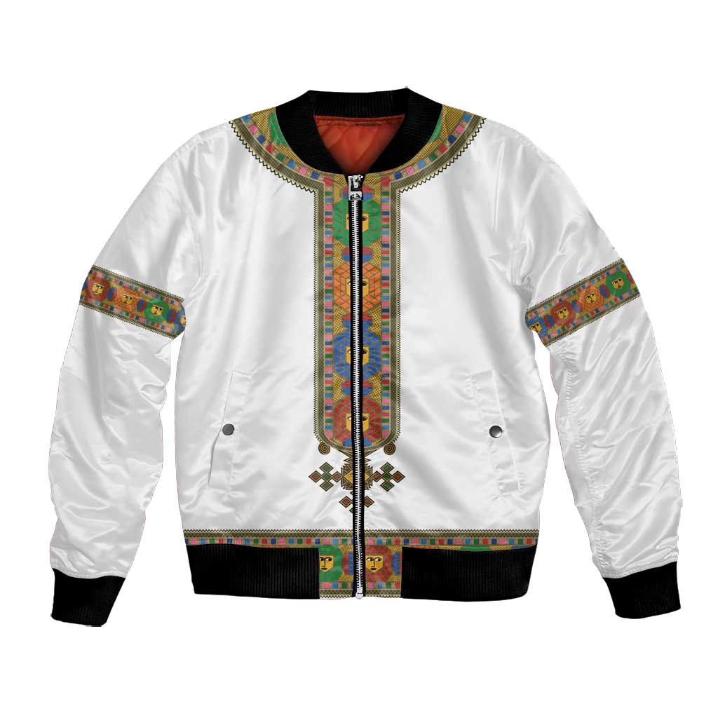 Ethiopia Saba Kemis Habesha Style Bomber Jacket