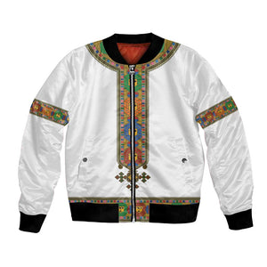 Ethiopia Saba Kemis Habesha Style Bomber Jacket