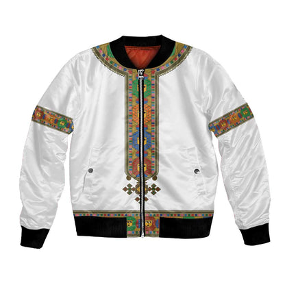 Ethiopia Saba Kemis Habesha Style Bomber Jacket