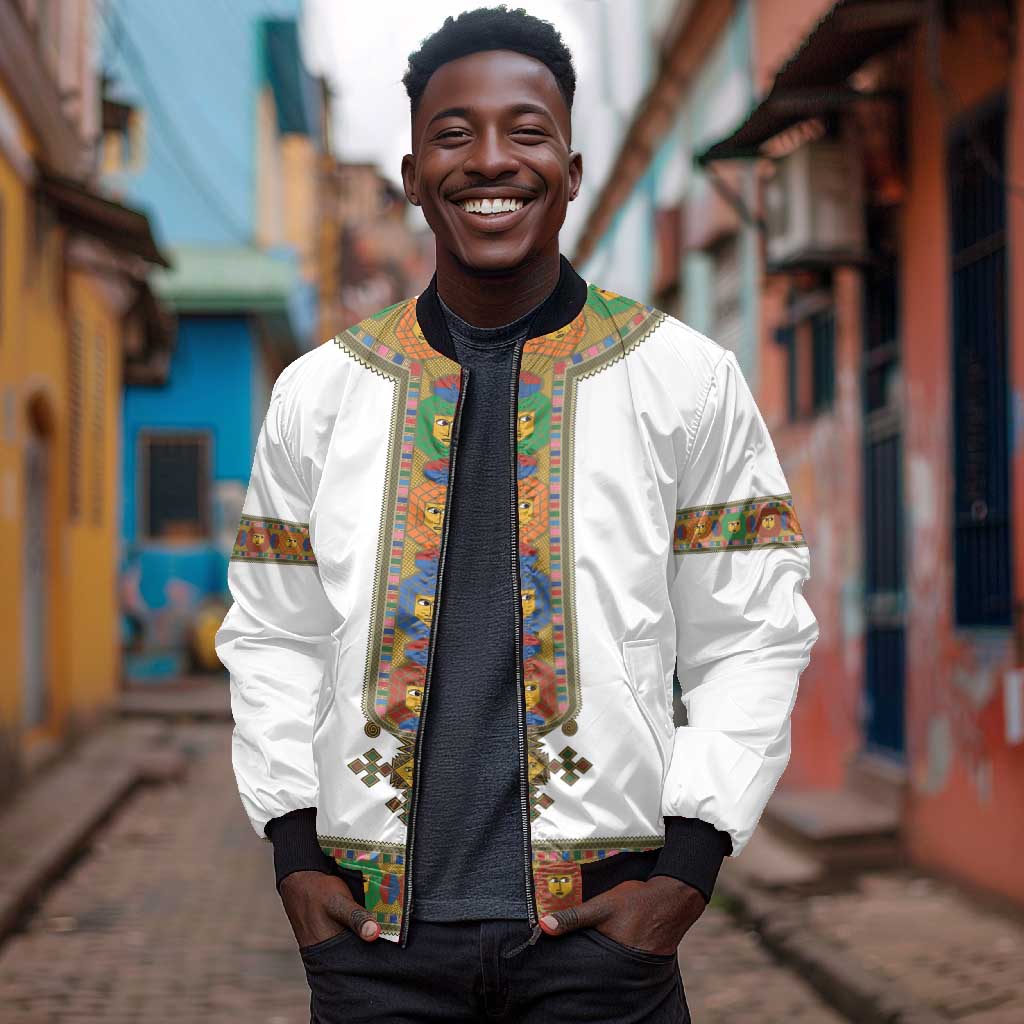 Ethiopia Saba Kemis Habesha Style Bomber Jacket