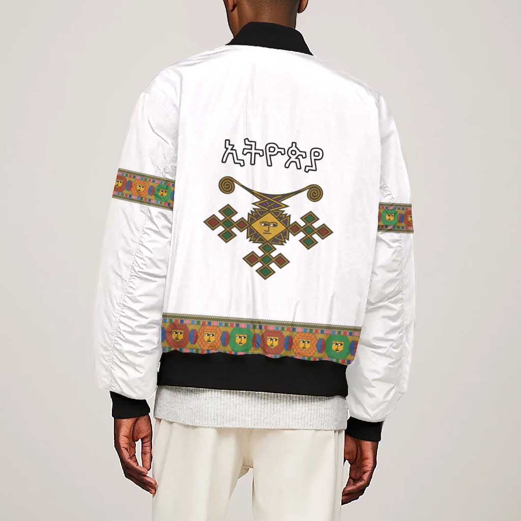 Ethiopia Saba Kemis Habesha Style Bomber Jacket