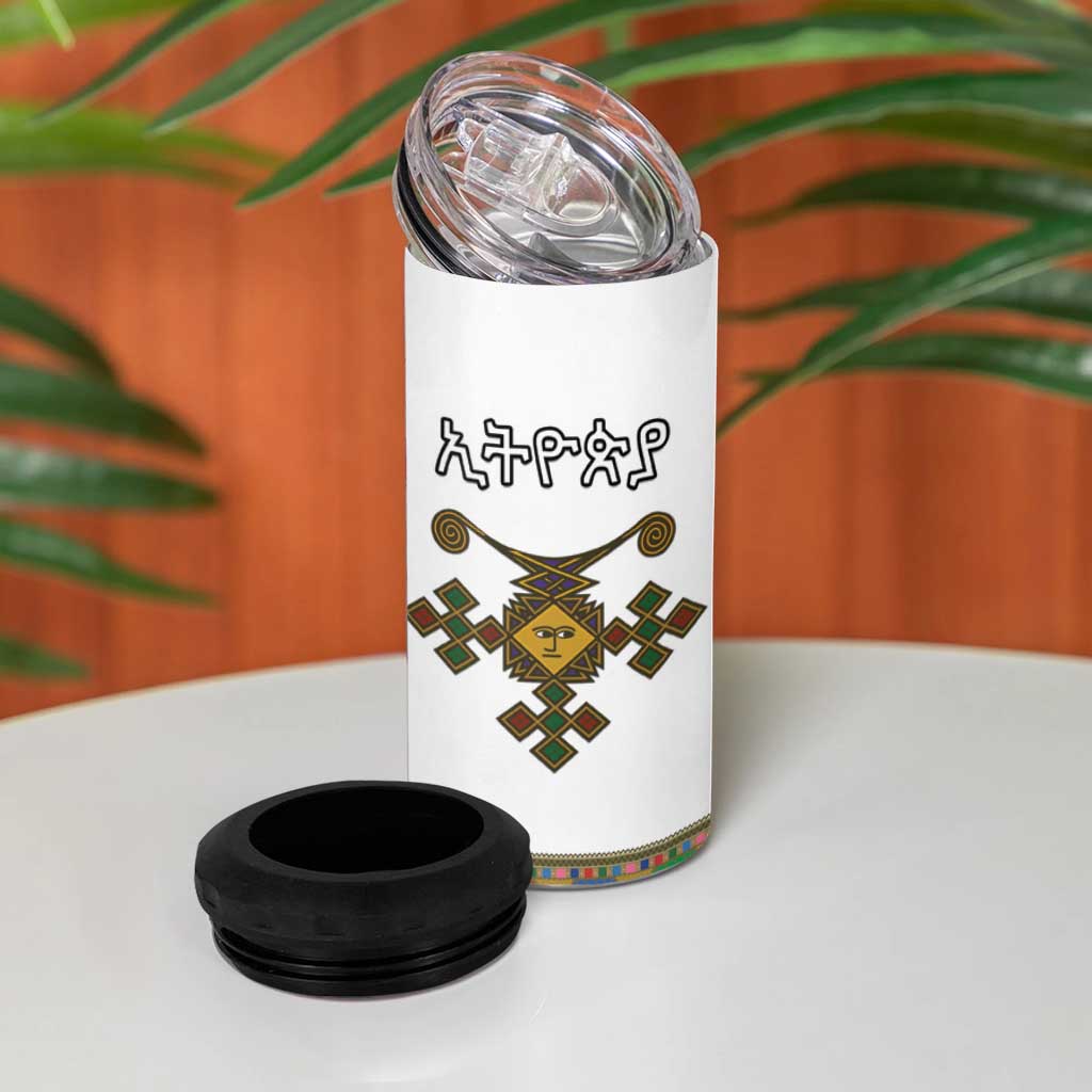 Ethiopia Saba Kemis Habesha Style 4 in 1 Can Cooler Tumbler
