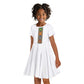 Ethiopia Saba Kemis Habesha Style Kid Short Sleeve Dress