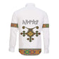 Ethiopia Saba Kemis Habesha Style Long Sleeve Button Shirt