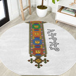 Ethiopia Saba Kemis Habesha Style Round Carpet