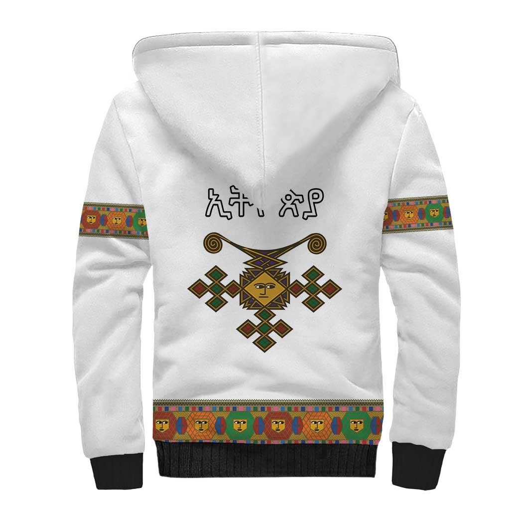Ethiopia Saba Kemis Habesha Style Sherpa Hoodie