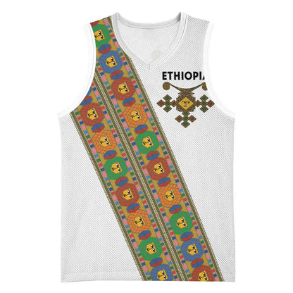 Ethiopia Saba Kemis Sash Style Basketball Jersey LT15